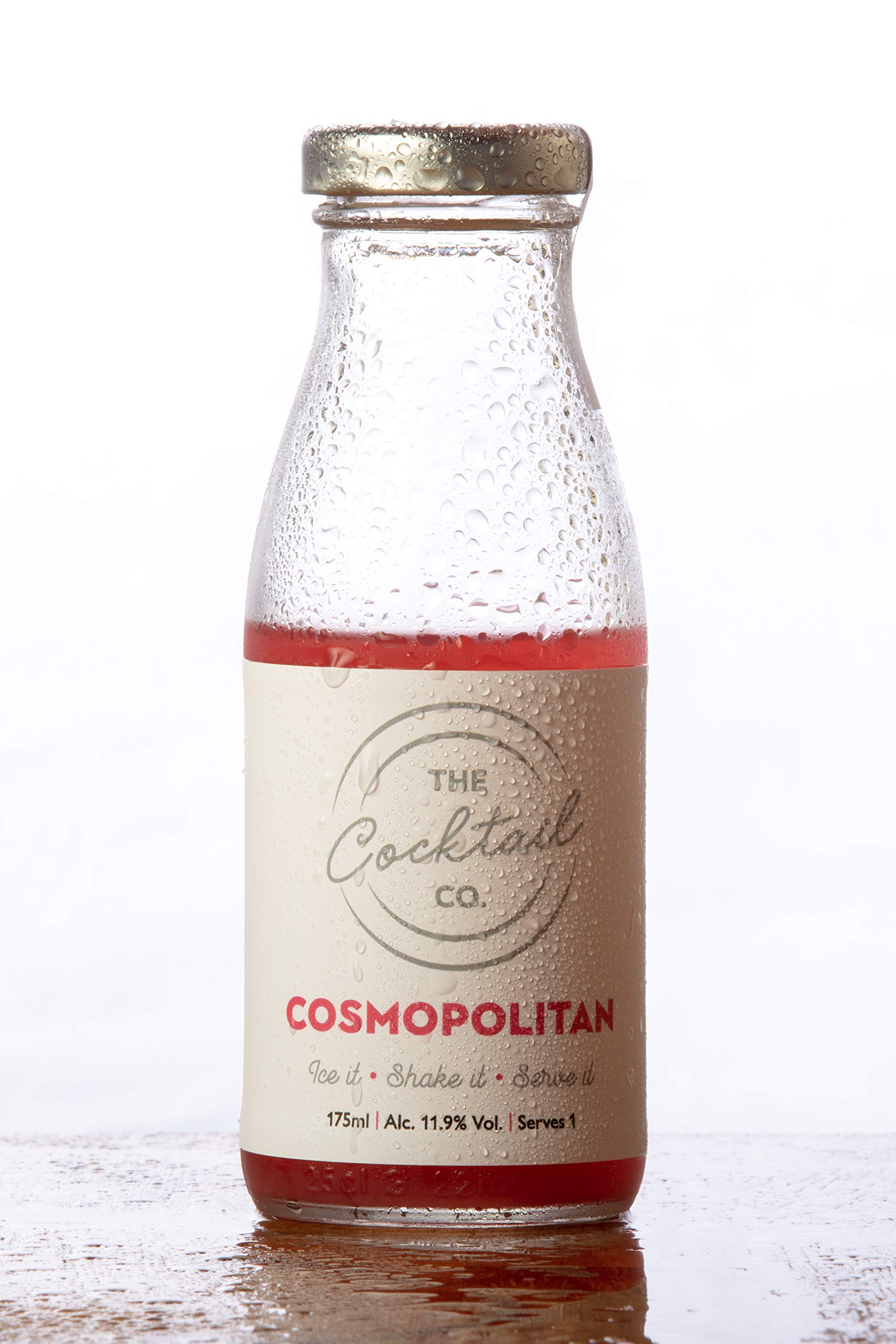 Cosmopolitan 175ml - Premium Ready to Drink Cocktail - Just Add Ice, Shake and Serve For The Perfect Cocktail At Home