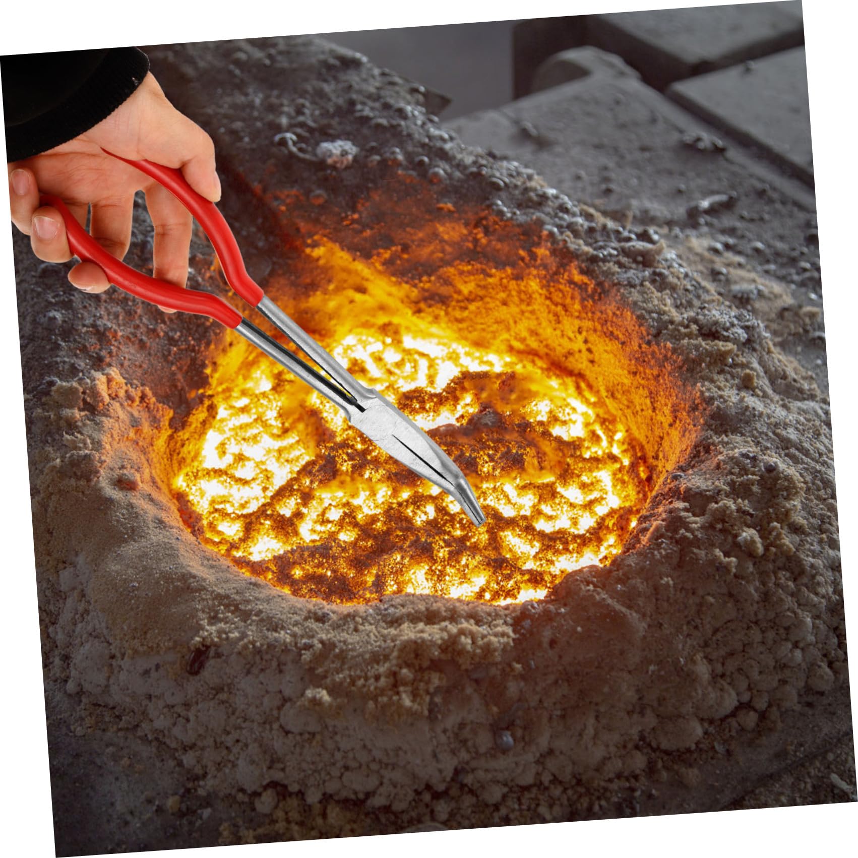 Housoutil 3 Pezzi Pinza per Professionale Strumento per Lavorazione Laboratorio Resistente Alla Corrosione e Facile da Utilizzare per Crogioli e Becher