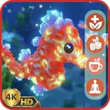 Vídeos de Dreamscape Aquascape: un acuario de otro mundo con reloj y pronóstico del tiempo