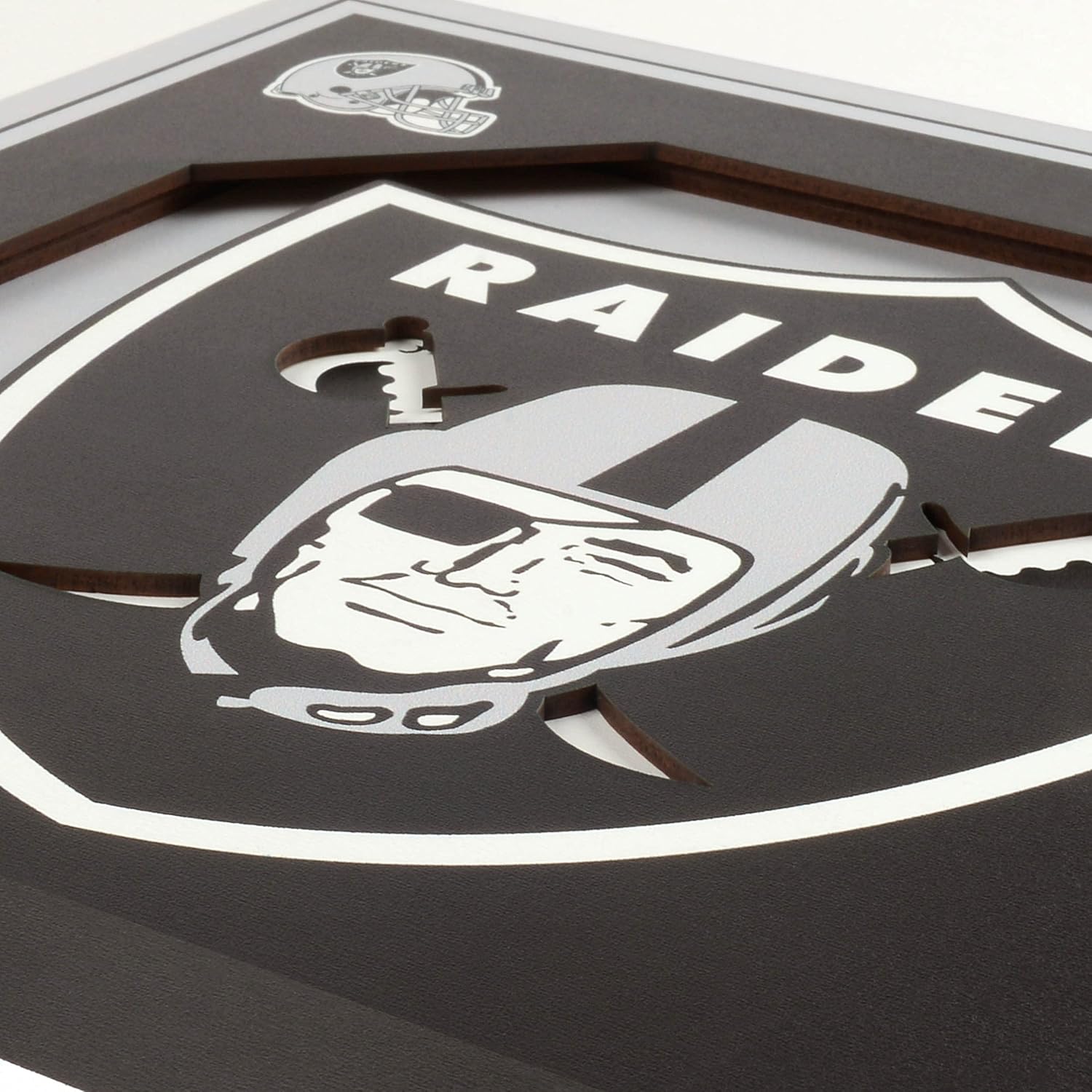 YouTheFan NFL Officially-licensed 3D Logo Series Wall Art - made of multiple layers - ready to hang on wall - bold design, perfect fan gift