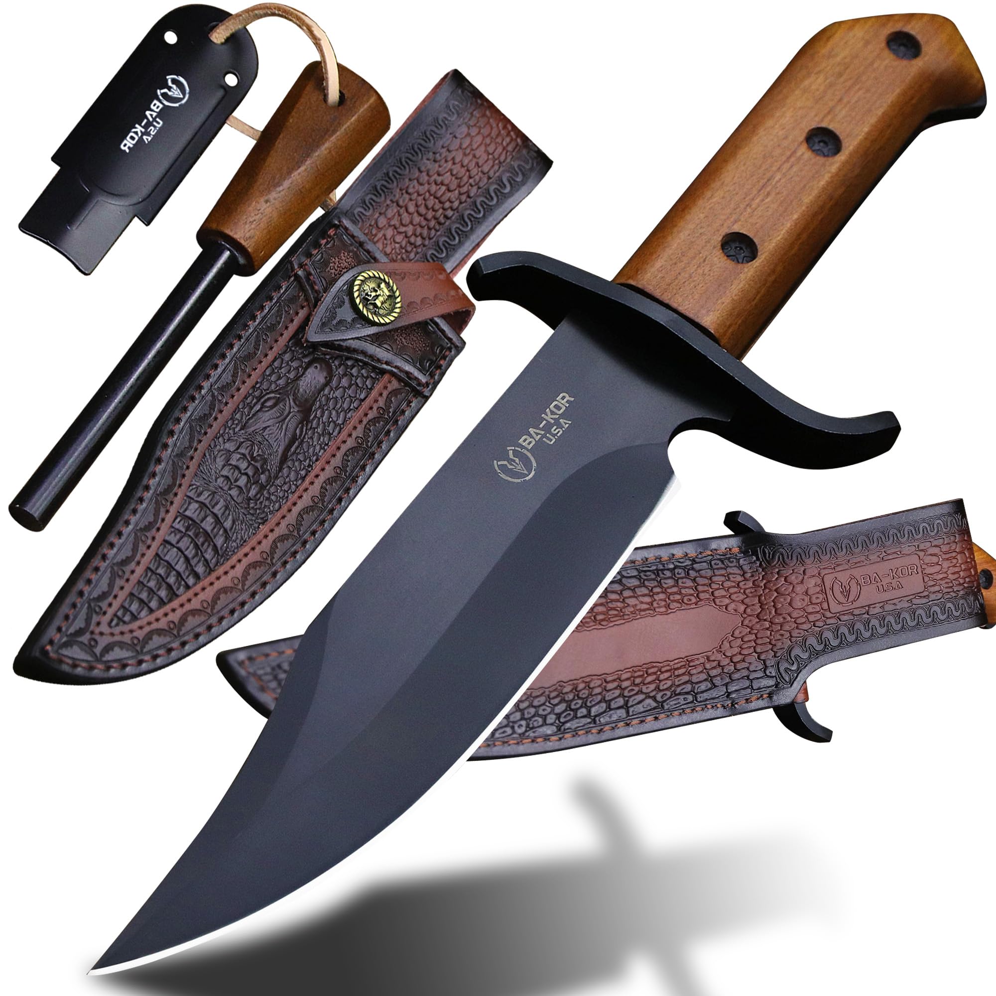 Amazon.com: BA-KOR 5mm 9CR18MOV steel 33cm(13.2IN) Bowie knife +