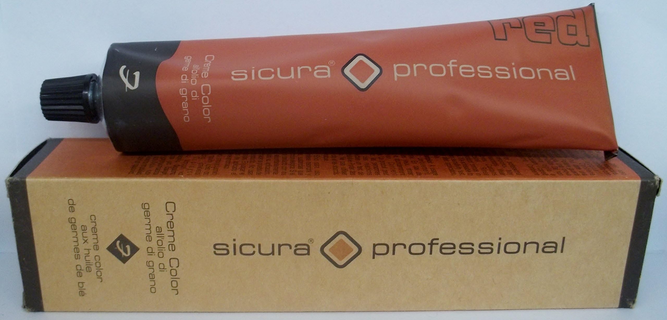 Sicura Professional by Faipa Cosmetics - Formulatable Creme Hair Color Enriched with Wheat Germ Oil - 4.19 Fl. Oz. Tube - Shade Selection: 8.43 - Light Blonde Golden Copper