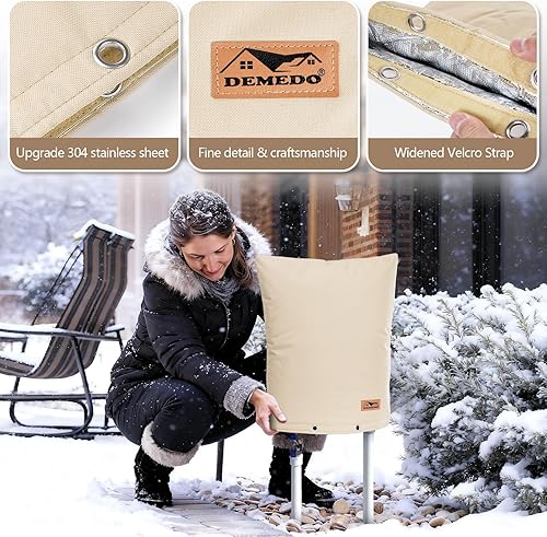 Vista 61 de Protección para prevención de reflujo, 53.34cmde ancho x 40.64cmde alto reflujo cubierta de invierno, bolsa de cubierta aislada para válvula de Arena