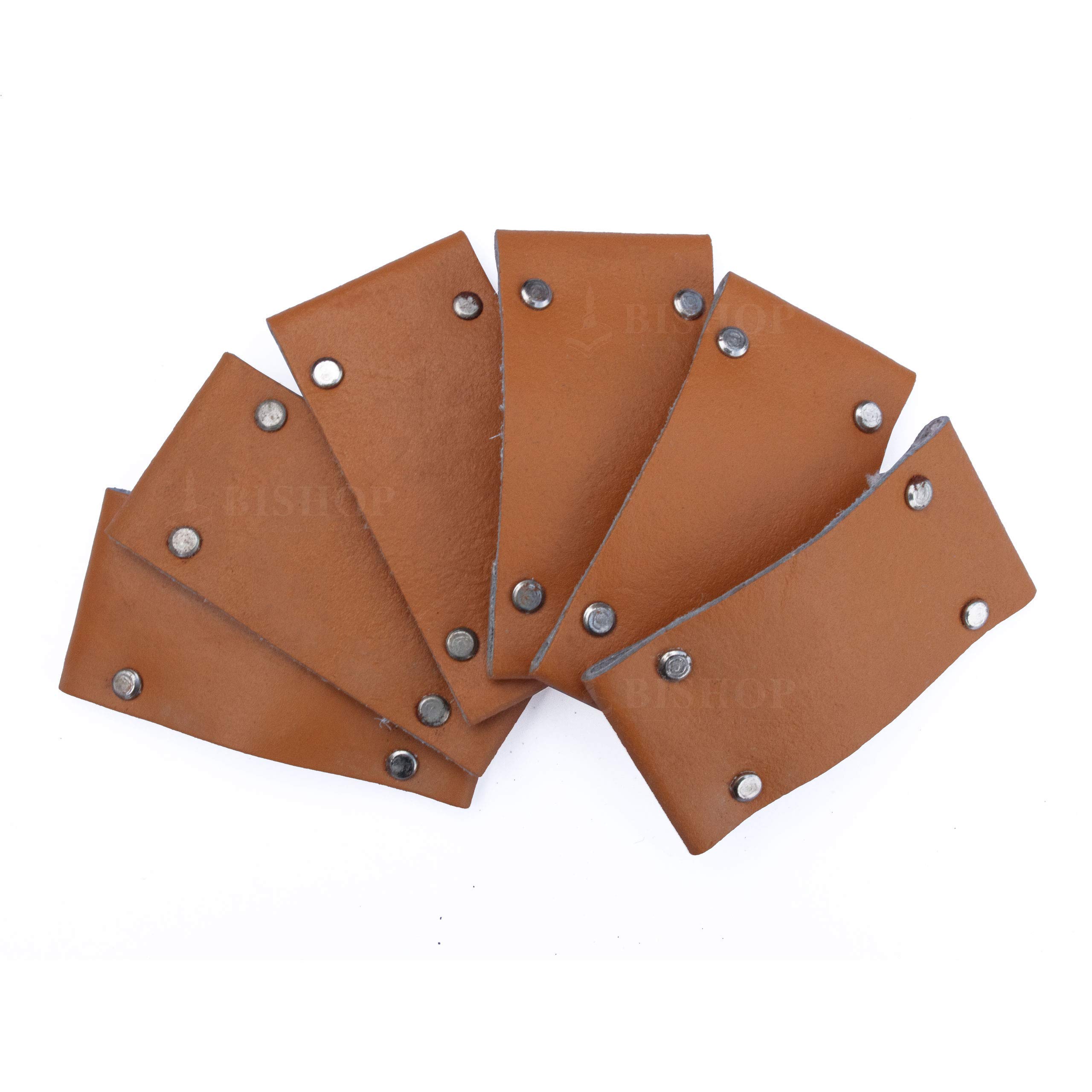 Bishop 50mm Metal Spring Clamps Market Stall Clips with Heavy Duty Leather Jaw Covers (Jaw Covers only (no Clips), Qty: 48)