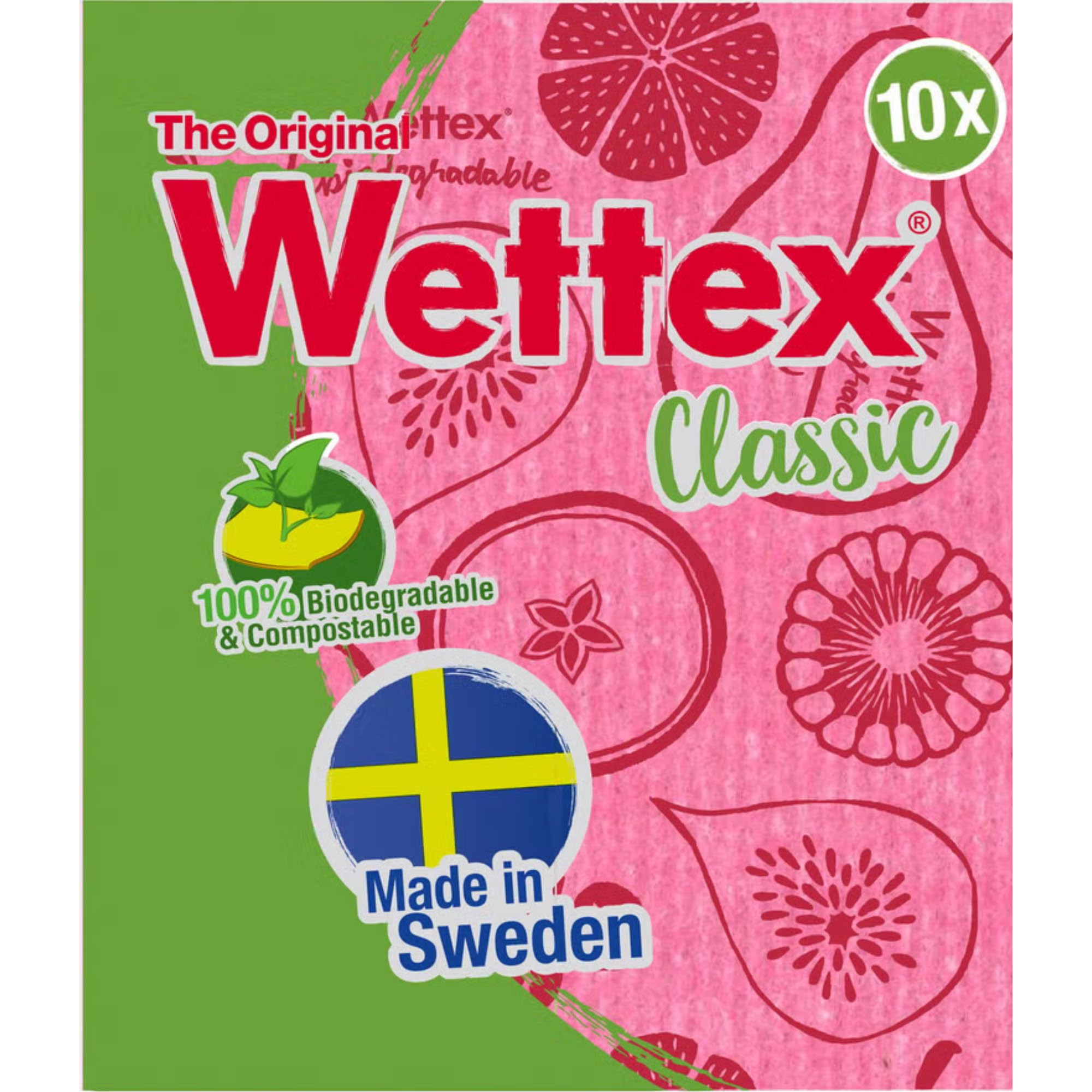 Wettex The Original Swedish Dishcloth for Kitchen 10 Pack - dish cloths and dish towels | Mubboo