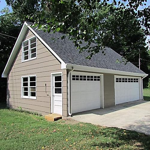 Miniatura 2 de Paquete de 32 kits de 2 paneles magnéticos de garaje para automóvil, hojas falsas magnéticas para ventanas, decoración decorativa para puerta de