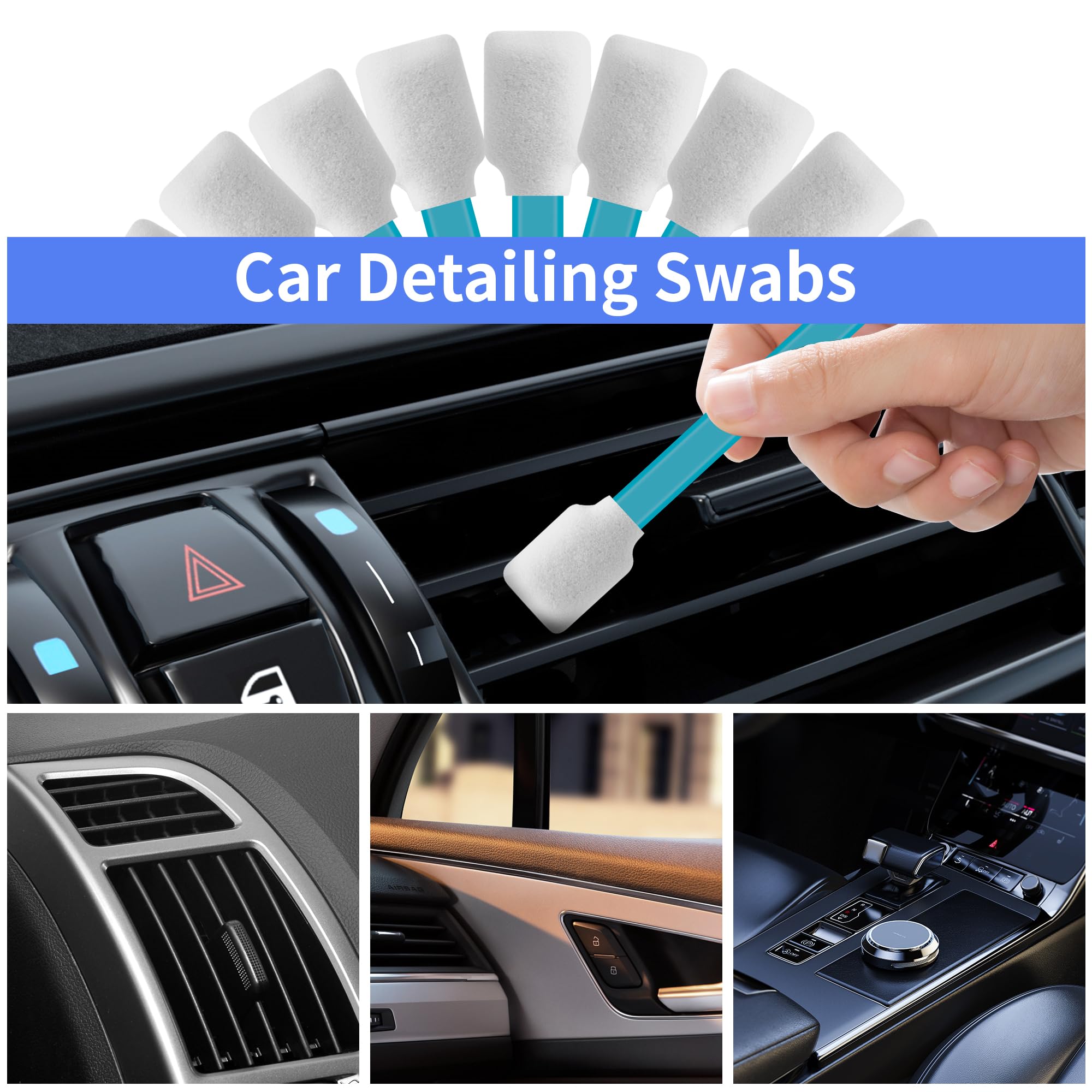 Lint-Free Foam Swabs - Precision Cleaning Sticks -4 Lint-Free Foam Swabs - Precision Cleaning Sticks -4