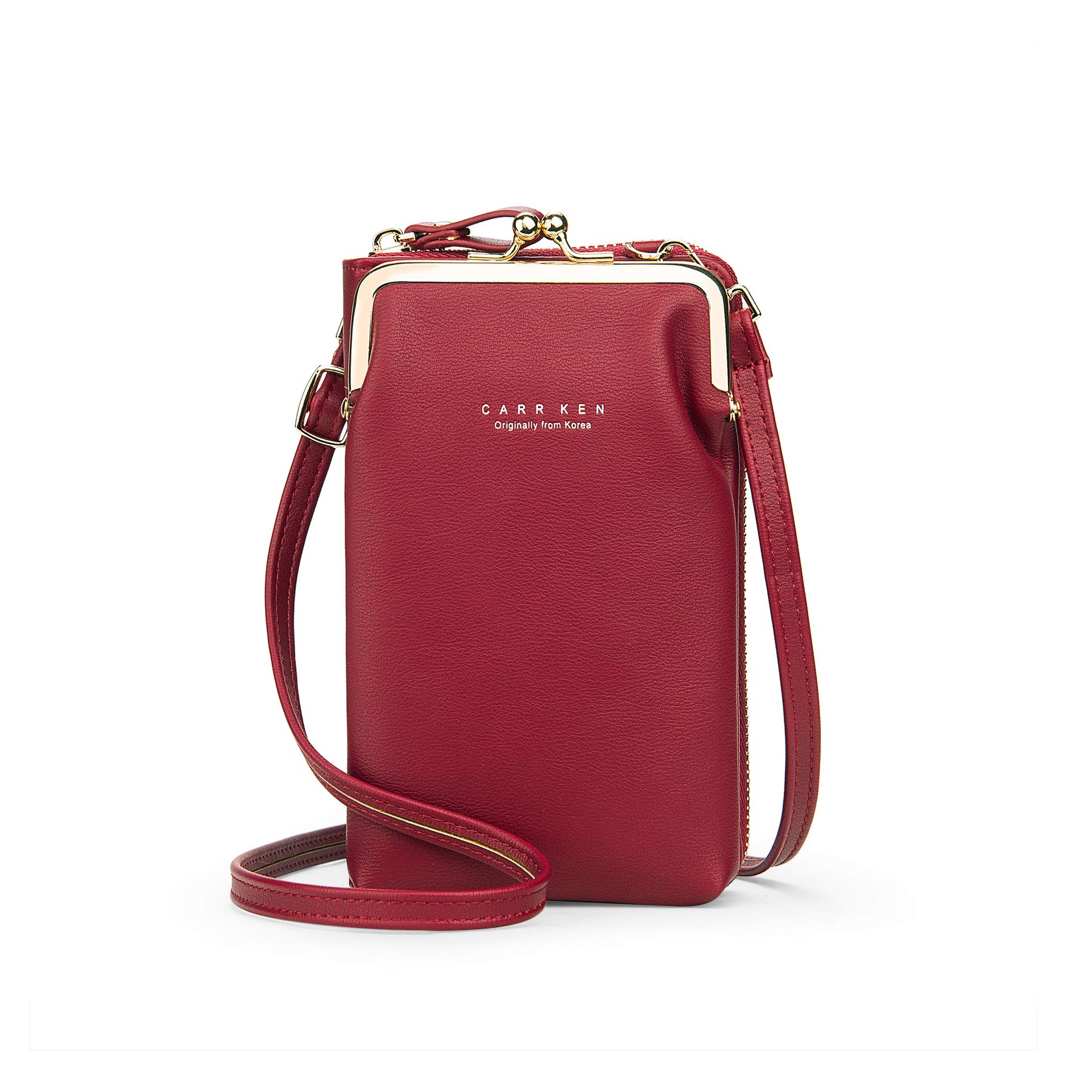 Womens Crossbody Bag Cellphone Shoulder Purse Wallet Clutch Handbag Travel Fashion Leather Phone Case Pocket Holster Messenger Pouch for iPhone 11 pro 8 Plus Xs Max X Xr 7/6 Plus Samsung S10+ (Red) (B08CDWV99K) Amazon Price History, Amazon Price Tracker