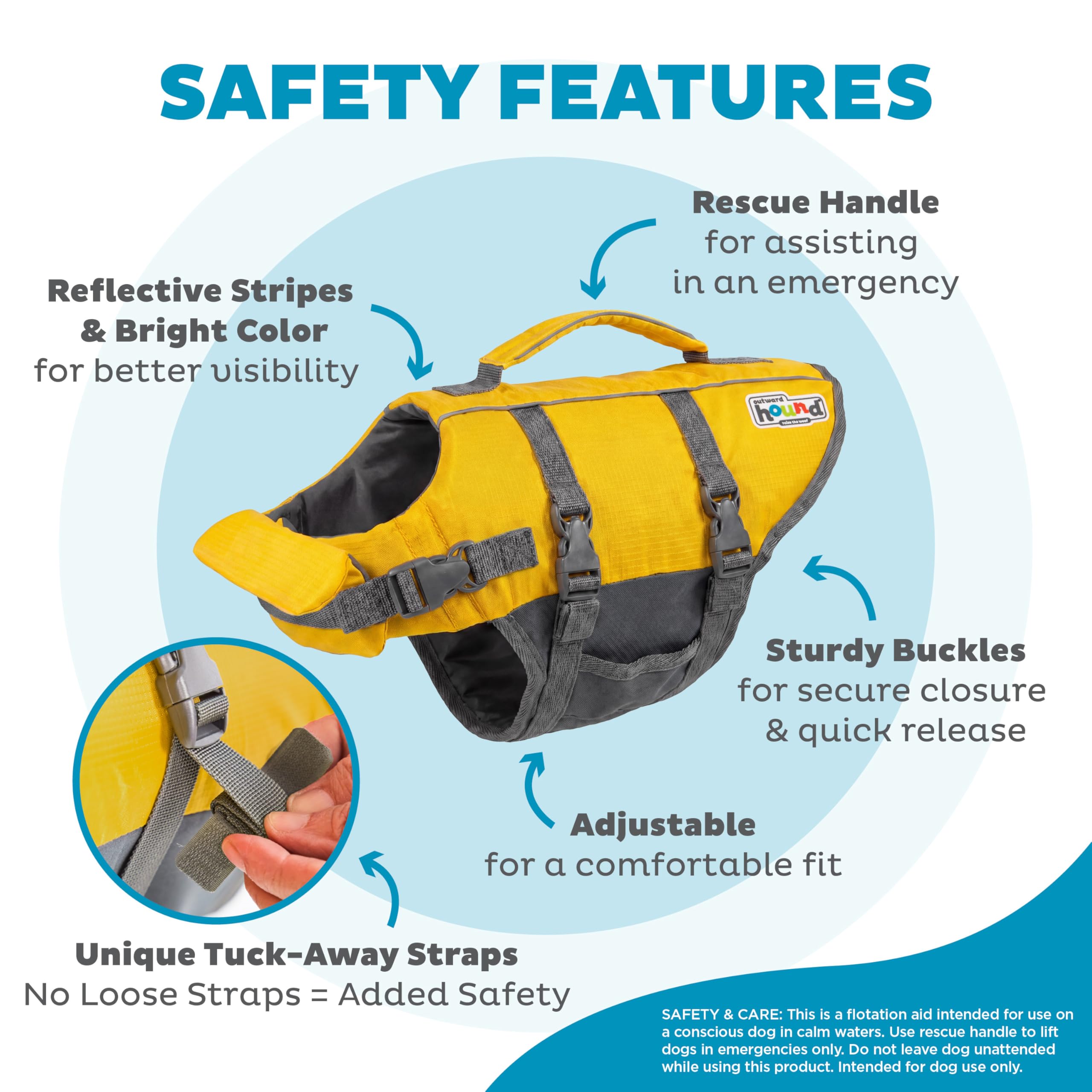 Amazon.com : Outward Hound Granby Splash Yellow Dog Life Jacket
