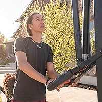 Vista 4 de Lifetime 90734 - Aro de baloncesto portátil ajustable, tablero de vidrio templado de 54 pulgadas, color negro