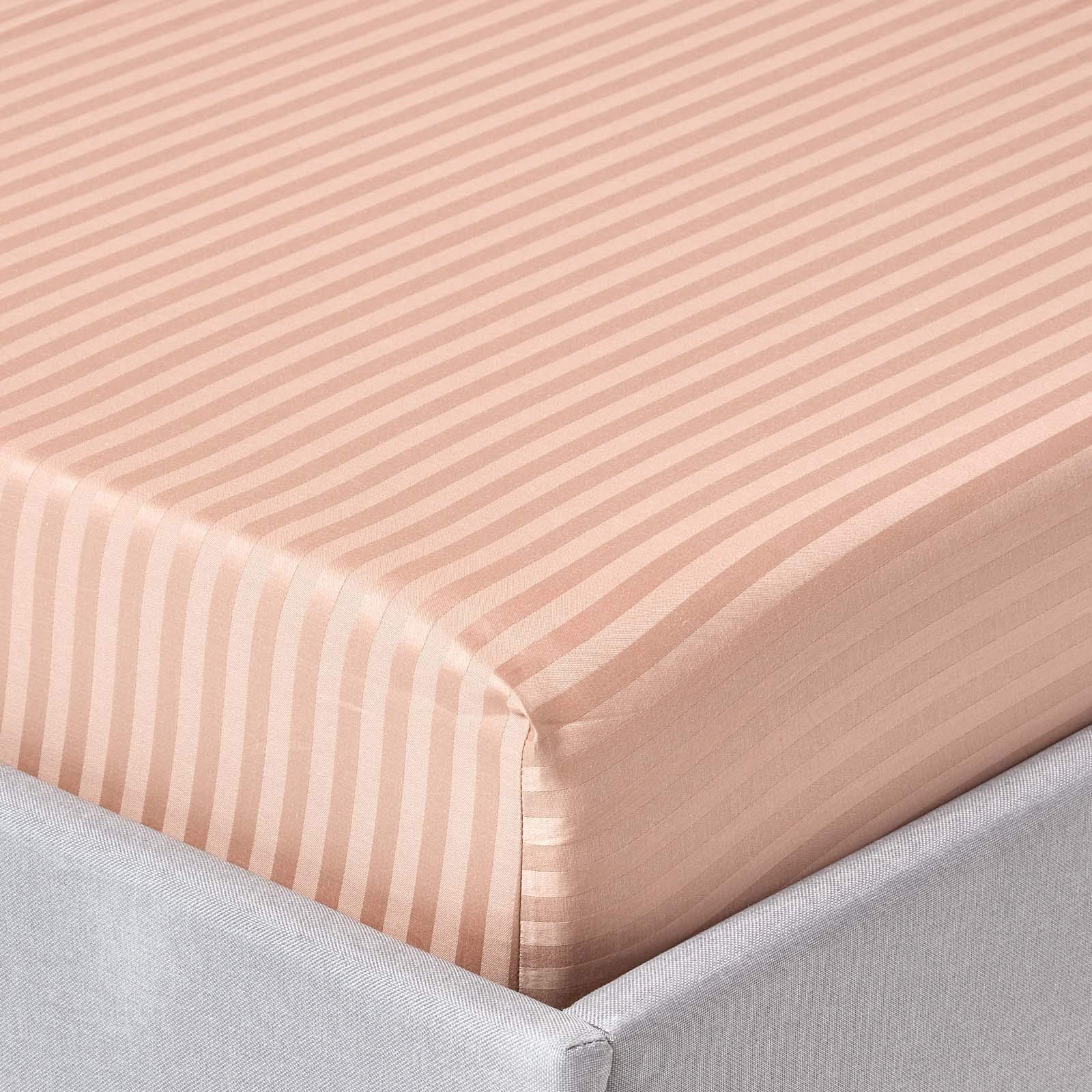 Homescapes Lenzuolo Con Angoli Rosa 270x300 Cm - 100% Cotone Egiziano 200 Fili - Morbido E Ipoallergenico