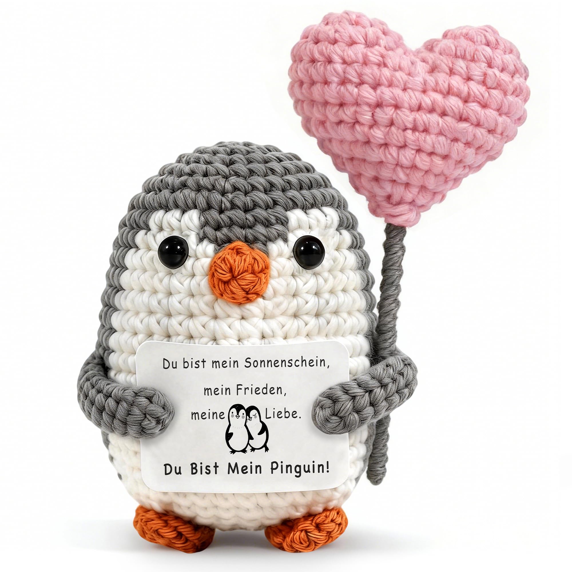 TMEINSONN Ich Liebe Dich Geschenke für Frauen, Liebes Jahrestag Geschenk für Sie, Geschenk für Partner Paare, Positive Pinguin, Valentinstagsgeschenk für Sie, Hochzeitstag Geburtstag
