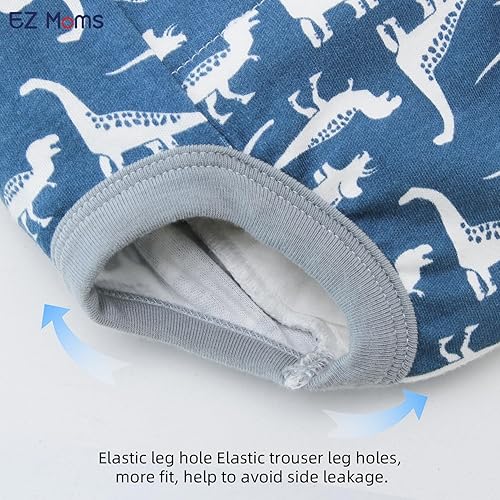 Miniatura 5 de 4 paquetes de pantalones de entrenamiento de algodón de cintura alta, ropa interior reutilizable para entrenamiento para niños pequeños, ropa