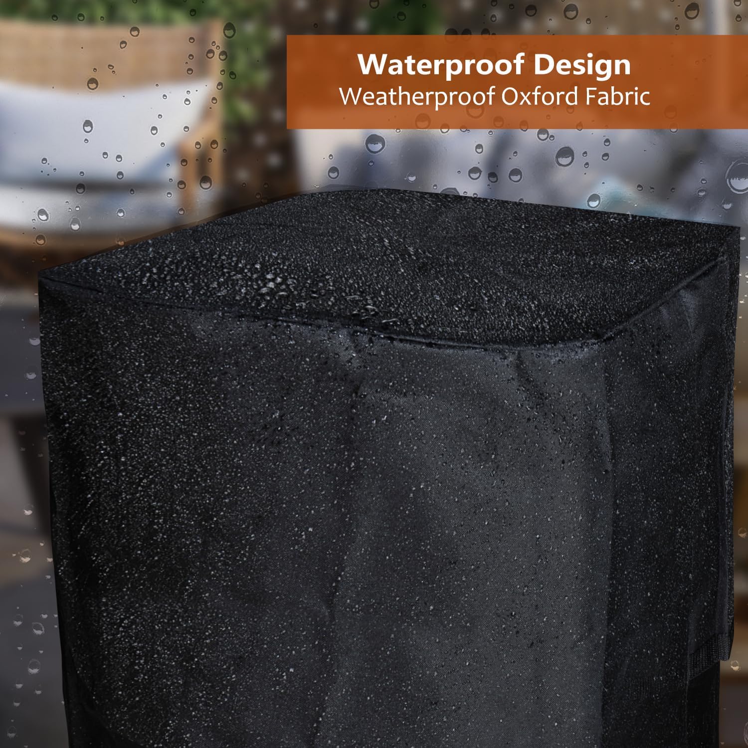 SheeChung Cover for Propane Tank Cover Table 17"x17"x20",Fit for 20 lbs Gas Tank Holder Storage Box,Waterproof Heavy Duty 600D Outdoor Wicker Side Table/Storage Box Covers for Gas Fire Pit Grill
