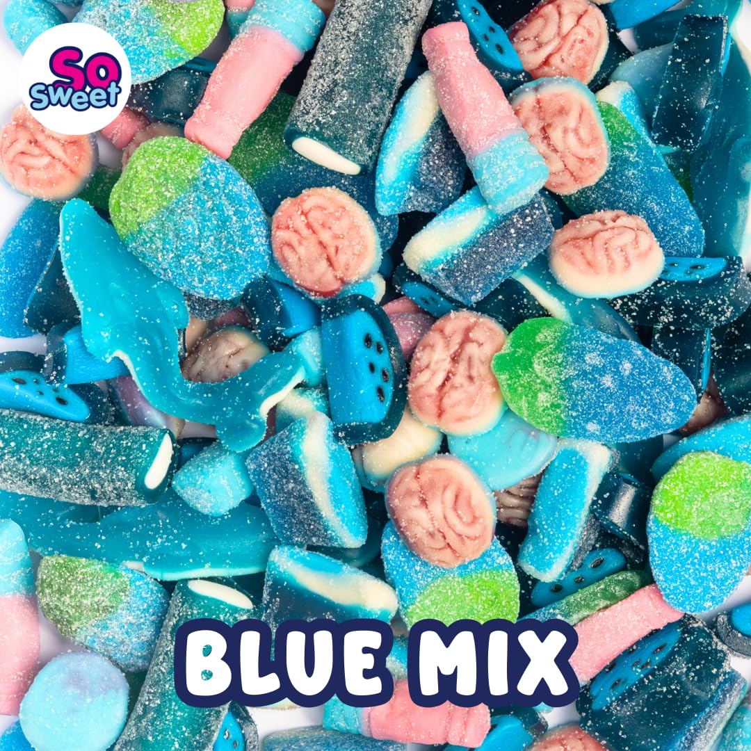 SoSweet Blue Sweet Mix – 1kg Bulk Bag | Fruity Blue-Themed Pick & Mix Sweets | Party Candy, Sweet Tables, Events | Long Shelf Life — view 3