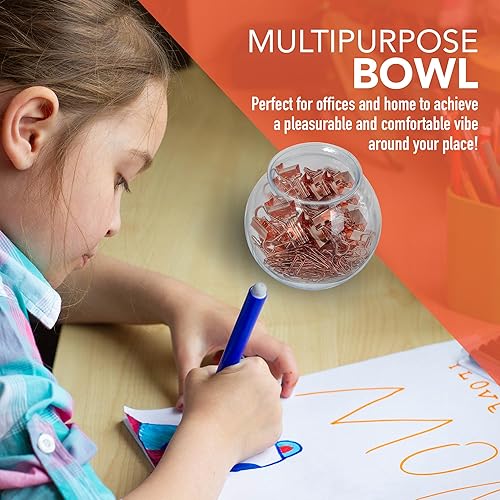 Miniatura 6 de Tazones de pescado para bebidas, paquete de 6, 16 onzas, pequeños cuencos de hiedra de plástico sin BPA para manualidades, mini cuencos de pescado