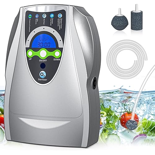 VTAR Ozone Machine, 500mg/h Multipurpose Ozone Machine Purify Air, Water, Fruits, Vegetables, Toothbrushes, Aquarium. Fruit Cleaner Device in Water