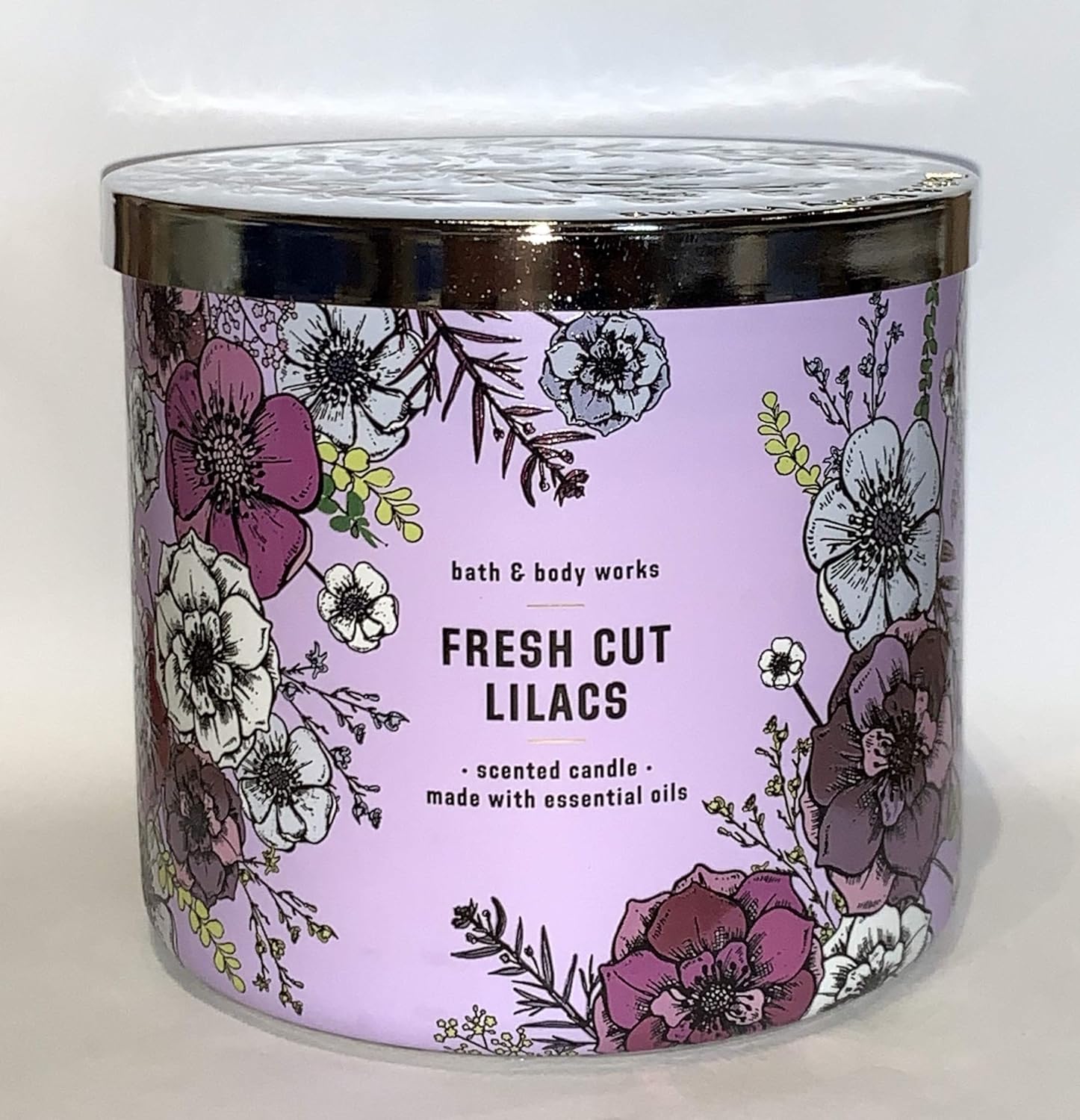 Fresh Cut Lilacs 3 Wick Candle 14.5 oz. New 2020 Health