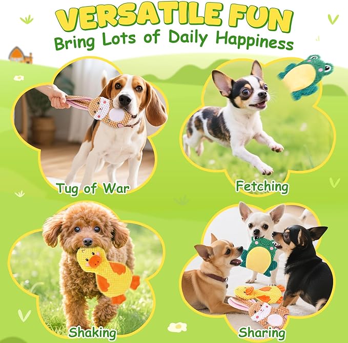 Juguetes para Perros XIUGOAL, 3 Unidades, Con Sonido Crinkle y Squeaky miniatura 6