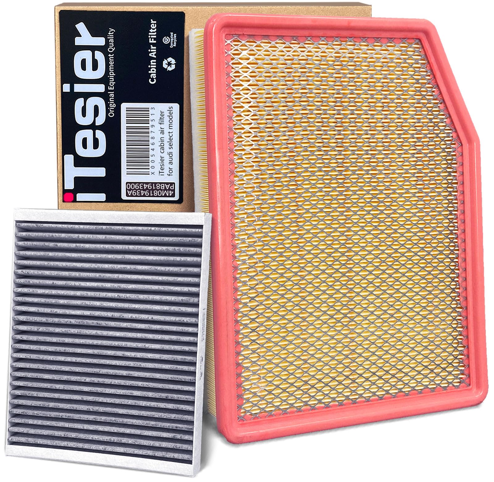 Engine Cabin Air Filter for Silverado 1500 Sierra 1500 (2019-2025)/ Silverado 2500 HD Sierra 2500HD Gasoline ONLY (2020-2025)/ Suburban Yukon Tahoe (2021-2025)/ (NOT FOR DIESEL 6.6L)