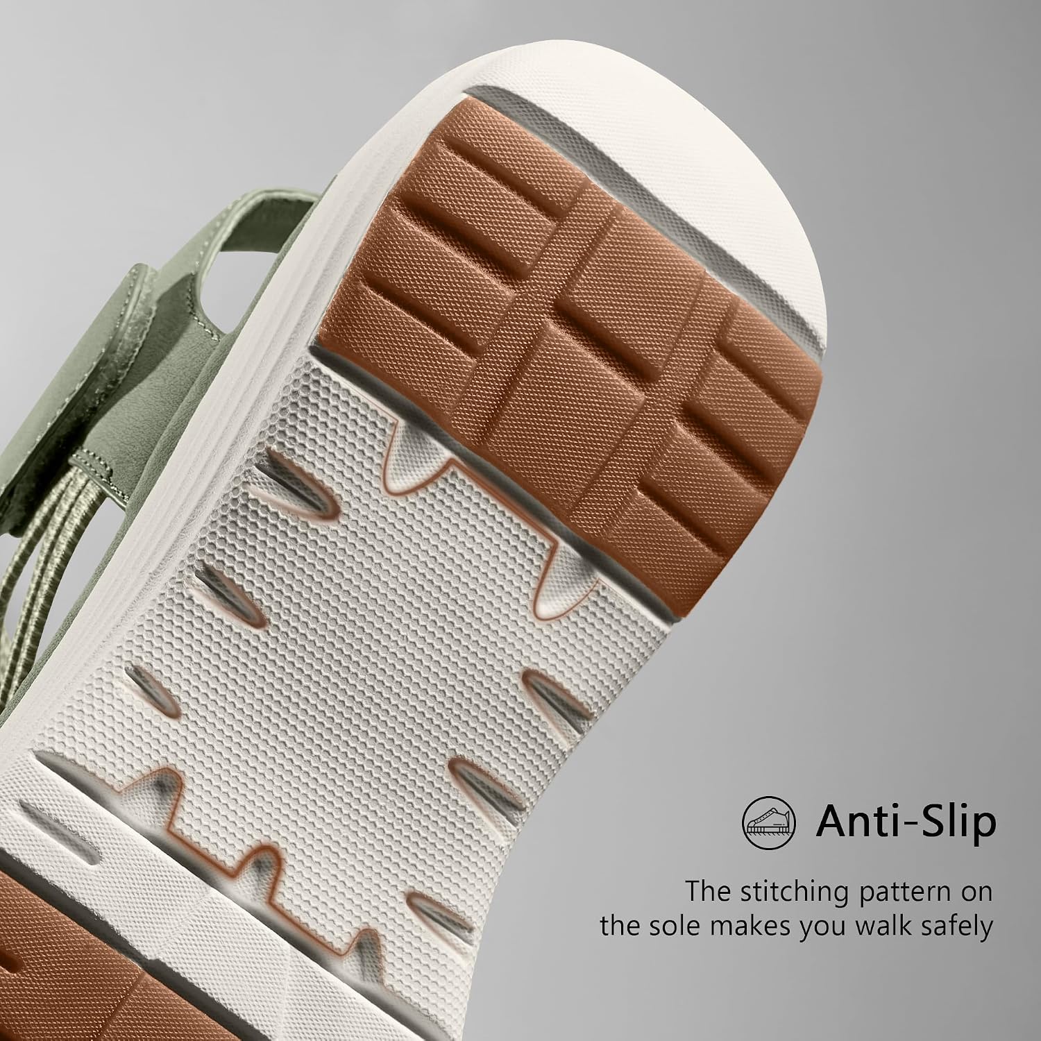 Vilanva Women's Comfortable Walking Sandals with Elastic Strap Light Weight Casual Summer Sandals for Trendy Footwear image 5
