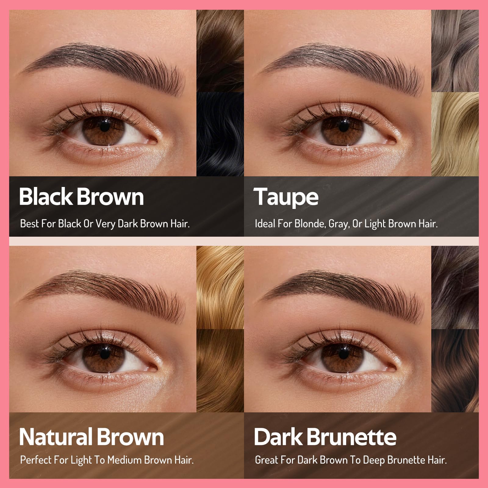 KIMUSE Eyebrow Gel, Tinta per Sopracciglia a Lunga Tenuta, Gel per Sopracciglia Impermeabile, Anti-Transfer, Antisfumatura, 0.17oz