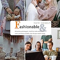 Vista 7 de Miimall Compatible con Forerunner 965 Band, 0.866 in Correa ajustable de silicona suave de repuesto para reloj deportivo Garmin Forerunner 965/965