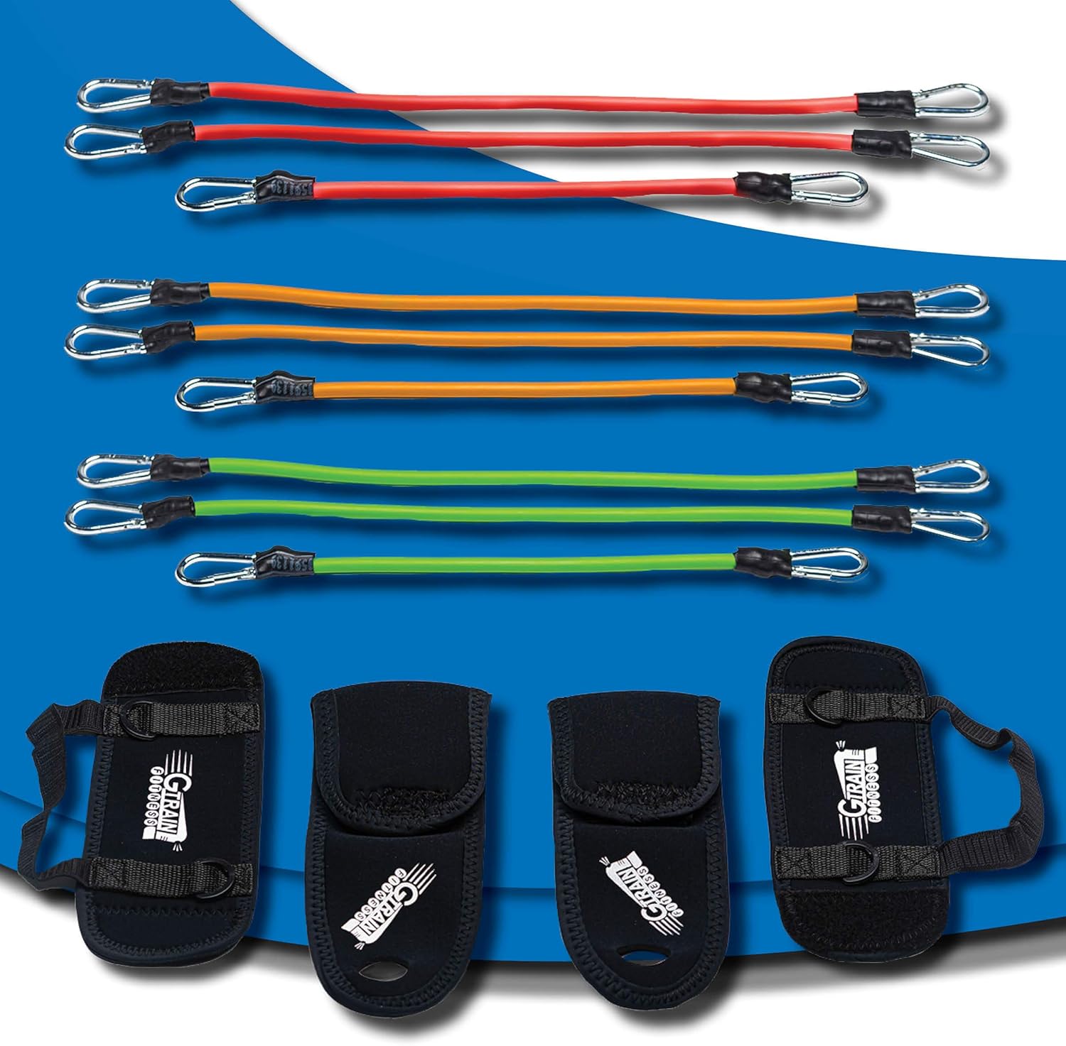 GTrain Cardio Bandz Set Resistance Bands Set 9X