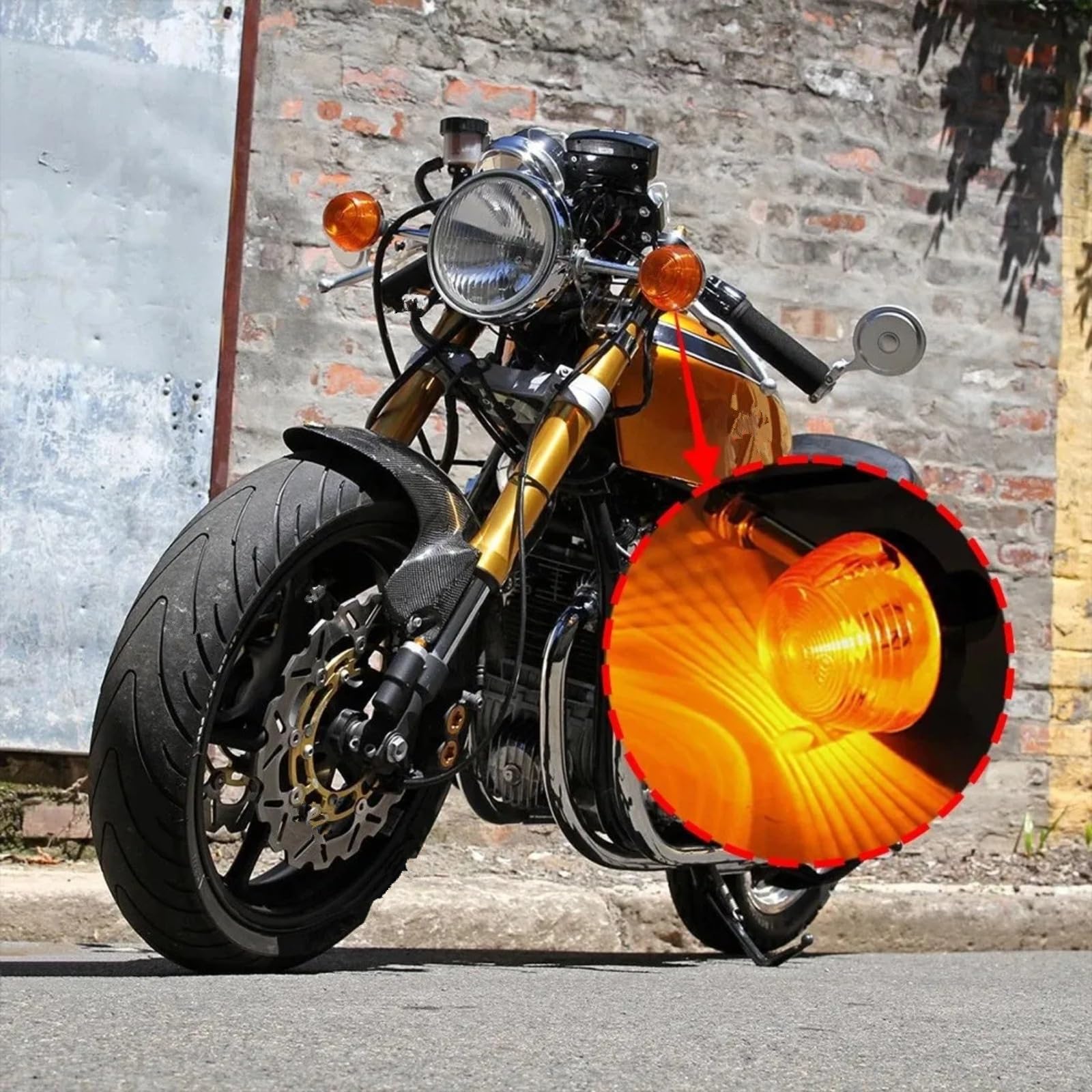 Per CB400T Per Hawk Per CM400E 1980-1981 Per CM400A Per Matic Per CM400T 1979-1981 10mm Indicatori Di Direzione Lampeggiante Indicatori Direzionali Luce