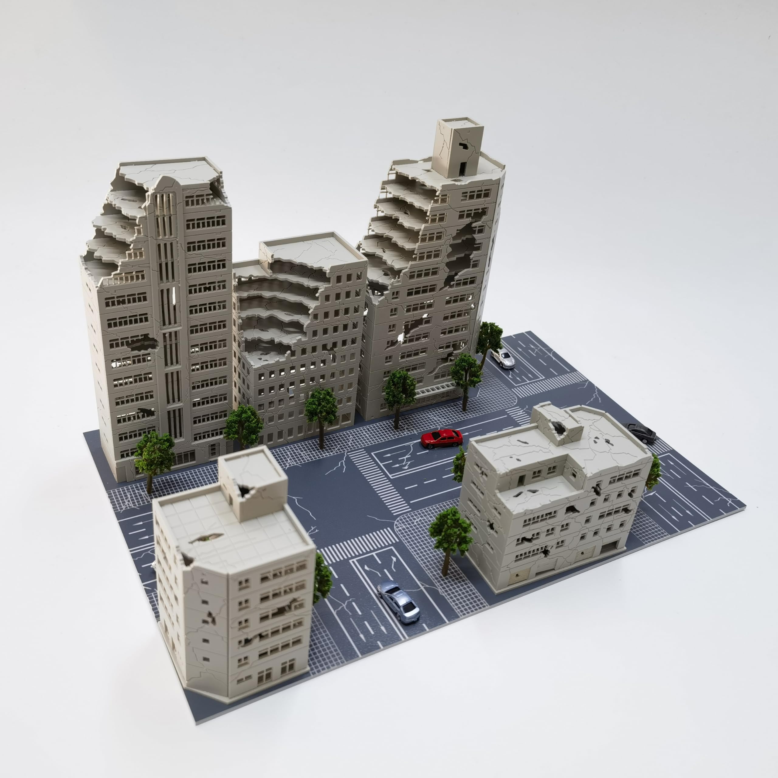 Mycity Small Urban Complex SHF Ratio Ultraman Battle Destruction Scene -1:300