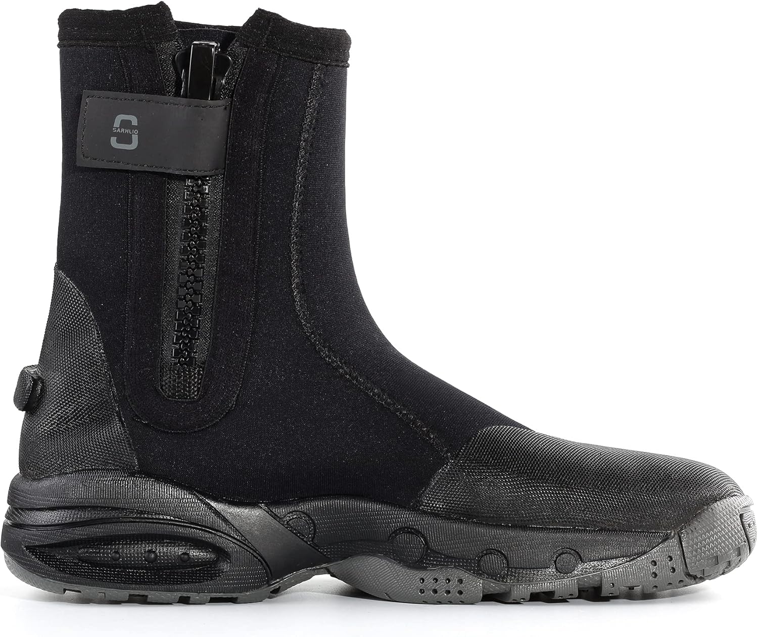 Neoprene Dive Boots 5mm Tall Zippered with Anti-Slip Rubber Sole Wetsuit Boots for Water Sports Scuba Diving Snorkeling - Image 5