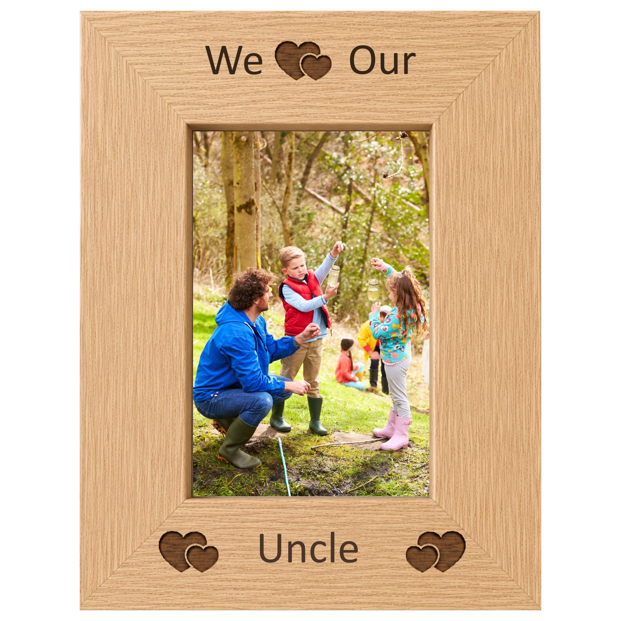 We Love Our Uncle 6x4 Oak Effect Photo Picture Frame Keepsake Gift
