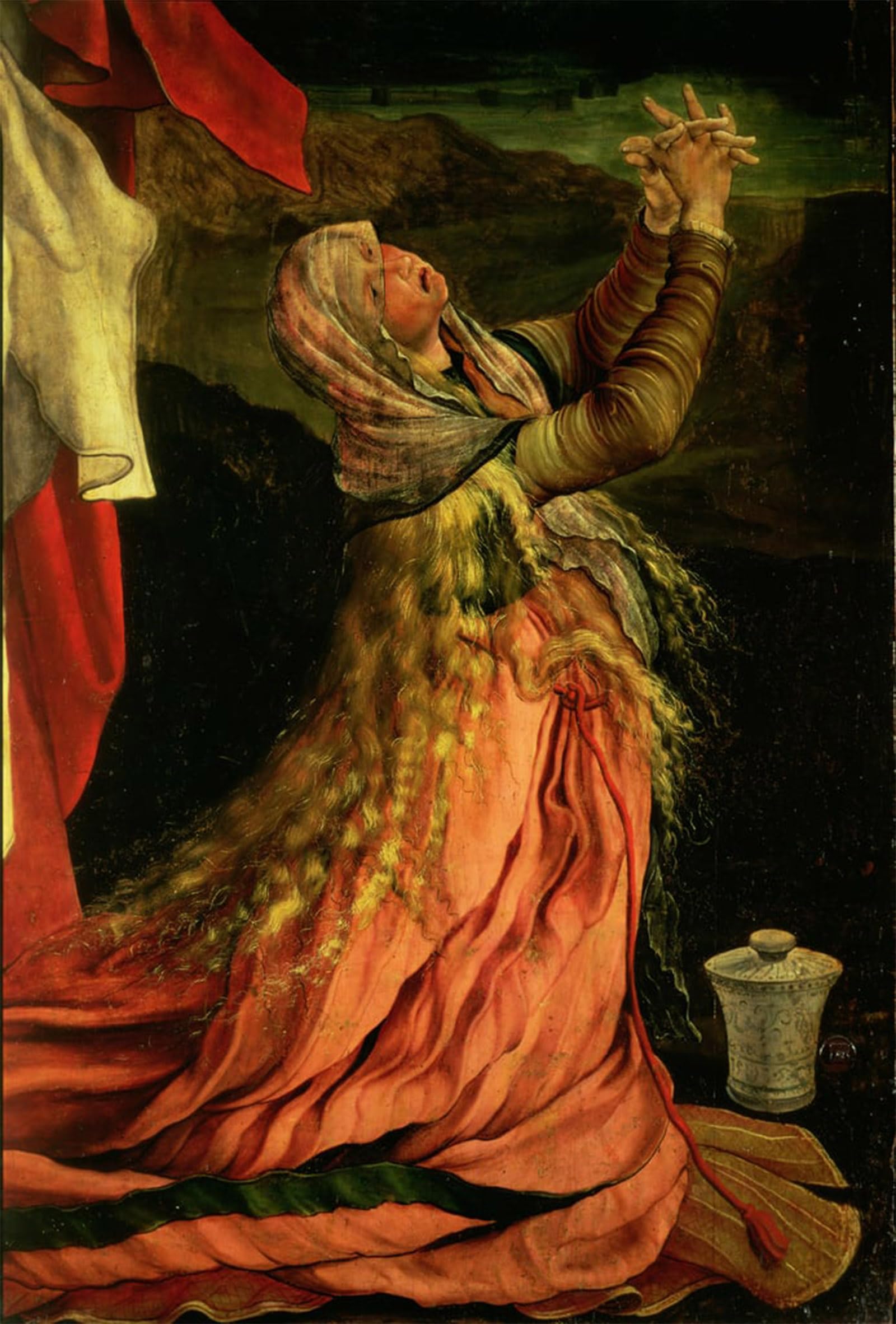 SERENDIPITP Retro Picture Poster Wall Art Pictures Painting Maria Magdalena by Matthias Grünewald Wall Art Canvas Print for Wall Decor 60x90cm