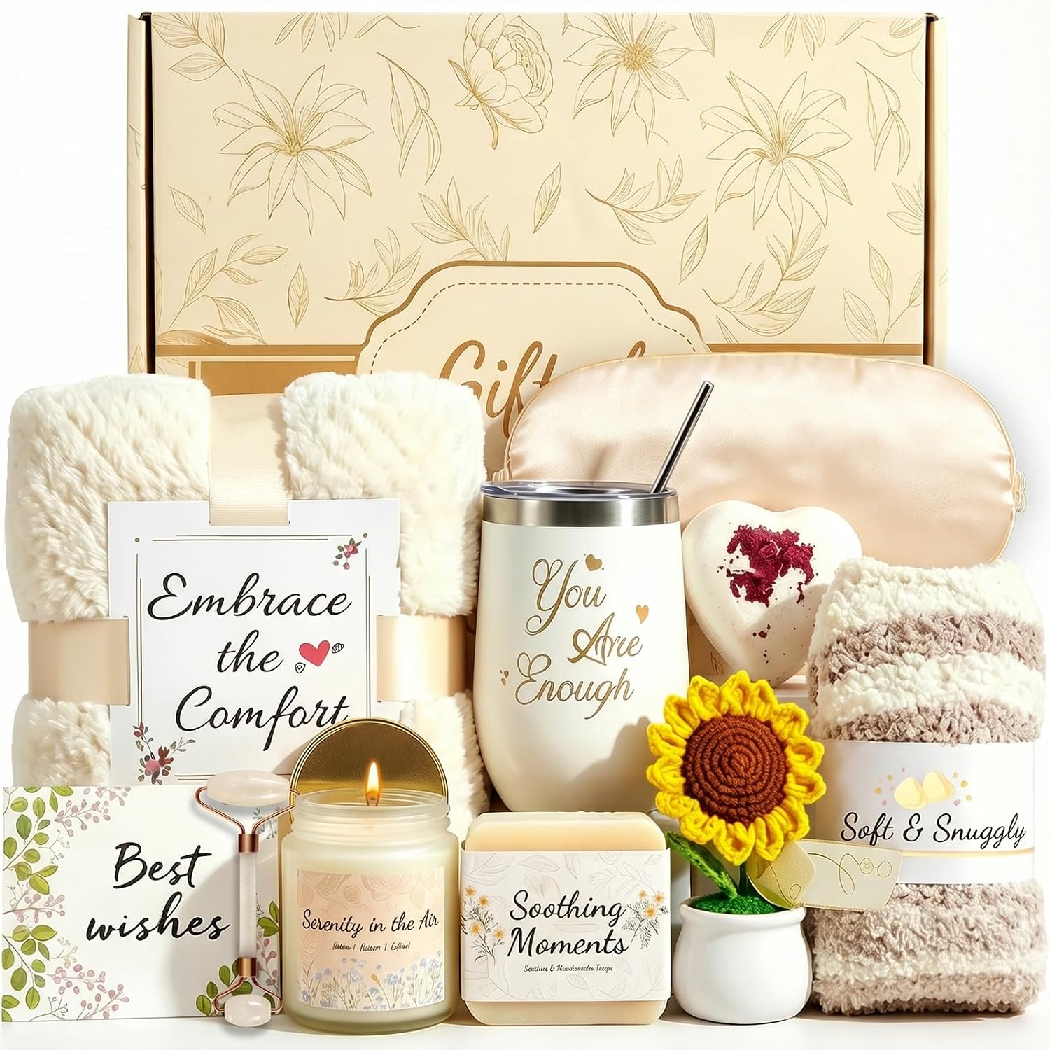 Get Well Soon Gift Basket for Women - Self Care Package
