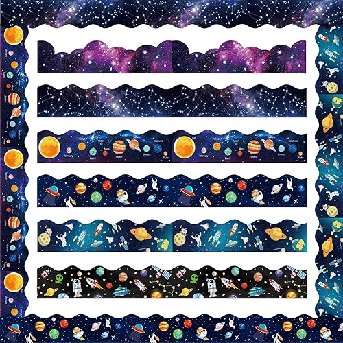 Miniatura 8 de Containlol Tablero de anuncios con temática oceánica de 236 pies, bordes de verano para tablón de anuncios para el regreso a la escuela, aula,