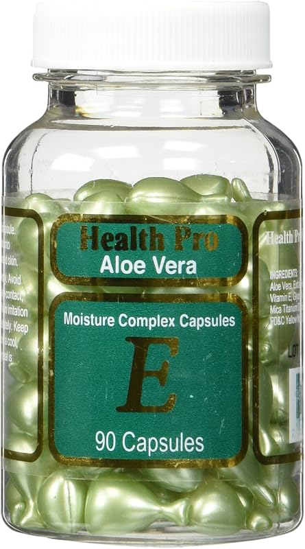 Óleo facial com aloe vera e vitamina E Nu-Health, 90 cápsulas verdes