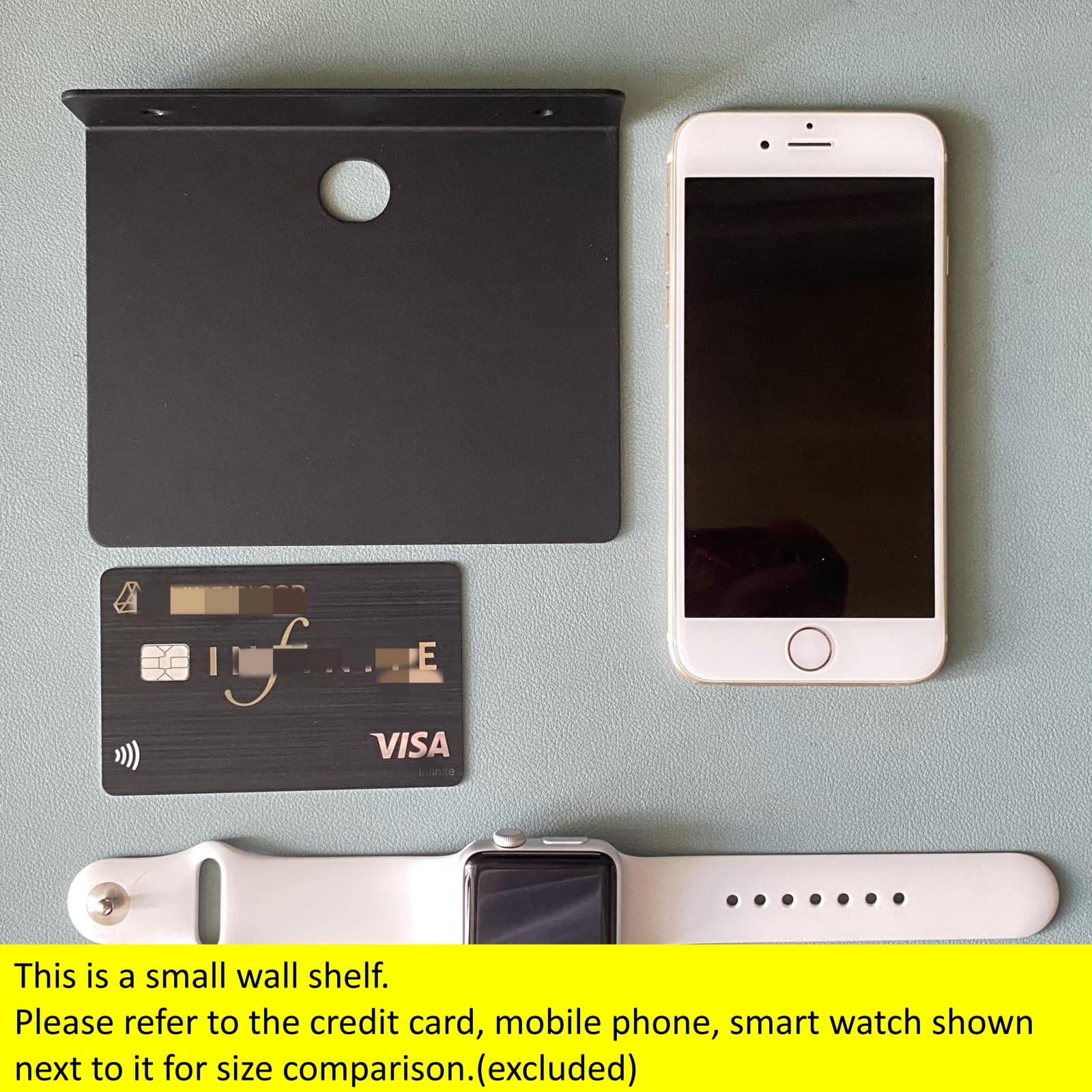 Small Metal Wall Shelves - Floating Shelf for Speakers -5