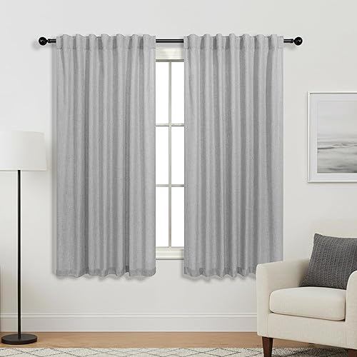 Miniatura 104 de KOUFALL Cortinas transparentes de lino de 90 pulgadas, cortinas para Sala Modernas 2025 De Lino Elegantes, cortinas personalizadas con pestaña