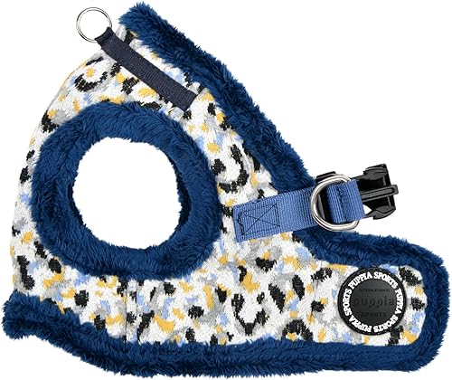 Puppia Huxley Vest Dog Harness Step-in Warm Winter Leopard Pattern for Small and