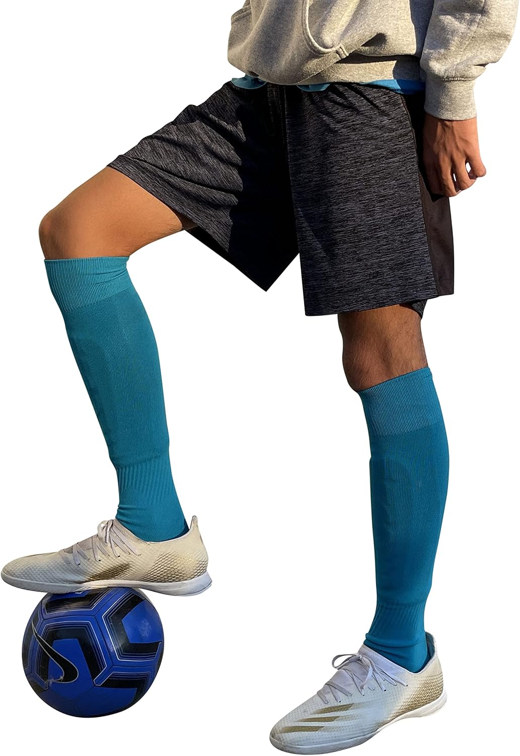 COUVER Affordable Knee High Polyester Baseball, Softball, Soccer Multi-Sports Socks, 1 Pair