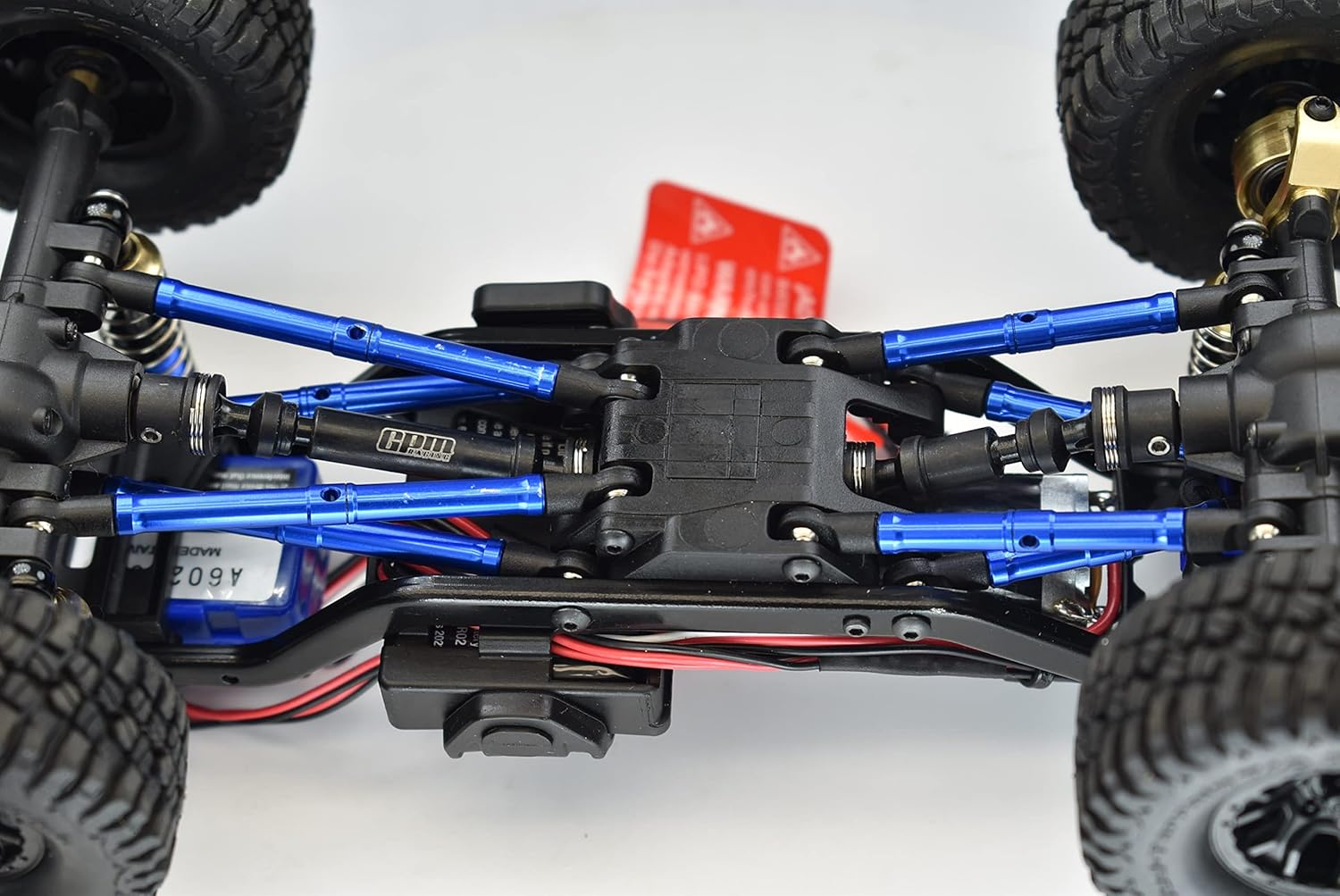 Medium Carbon Steel Front+Rear Center Driveshafts for Traxxas 1:18 TRX4M Ford Bronco Crawler 97074-1 / TRX4M Land Rover Defender 97054-1 Upgrades - Black