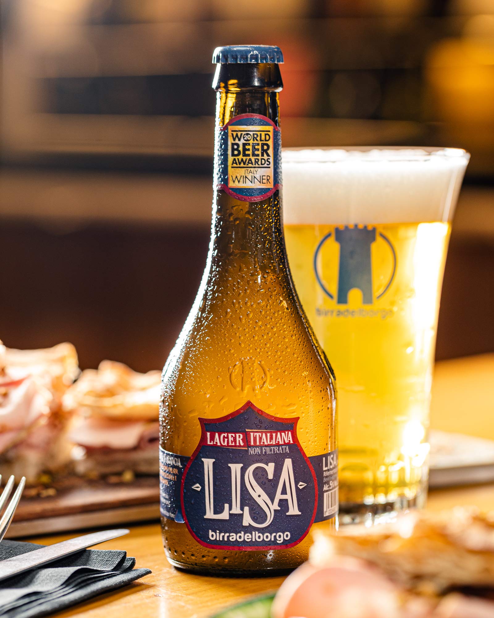 Birra Del Borgo Lisa, Birra Bottiglia - Pacco da 12x50cl