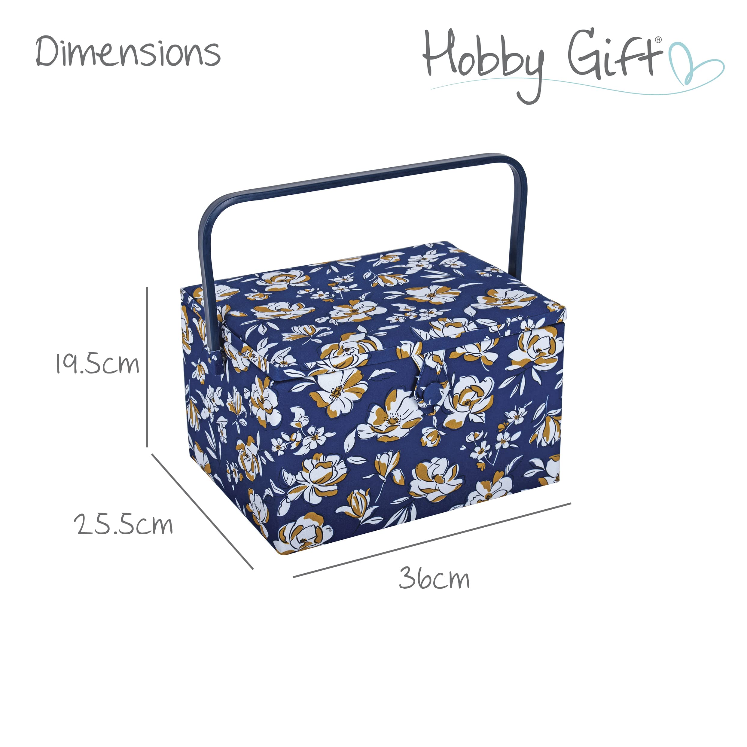 Hobby Gift Grande boîte de rangement pour loisirs créatifs Motif floral d'automne