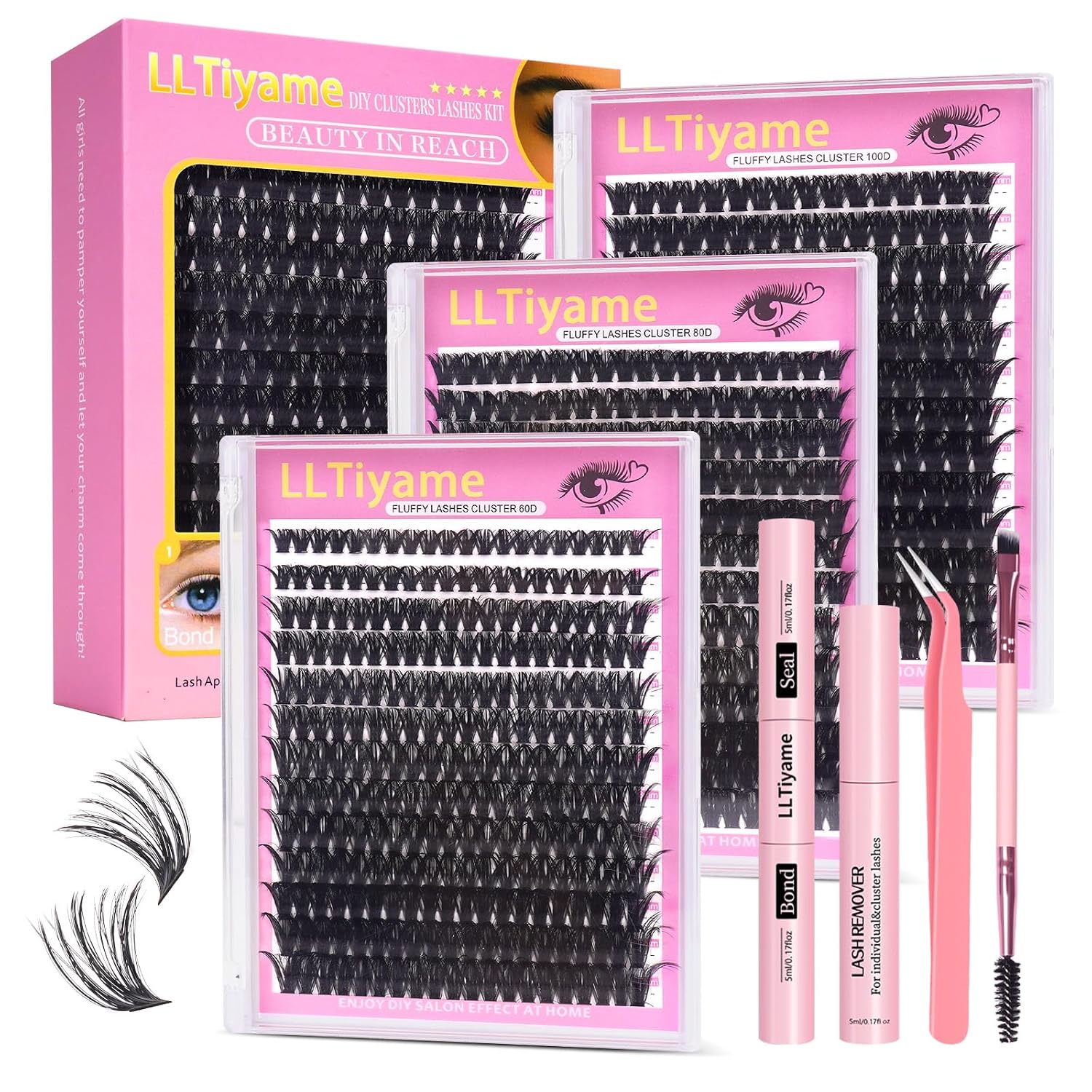 Fluffy Lashes Eyelash Kit - Volume Extensions & Bonding