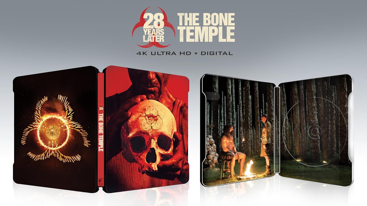 28 Years Later: The Bone Temple - UHD + Digital + Steelbook : Ralph Fiennes, Jack O'Connell, Alfie Williams, Erin Kellyma, Nia DaCosta
