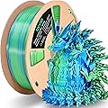 OVV3D Pla Filament 1.75 +/- 0.02 mm, 3D Printer Filament Pla Filament Competitive Bicolor Silk (Green Blue), Pla Spool 1 kg /2.2 lbs