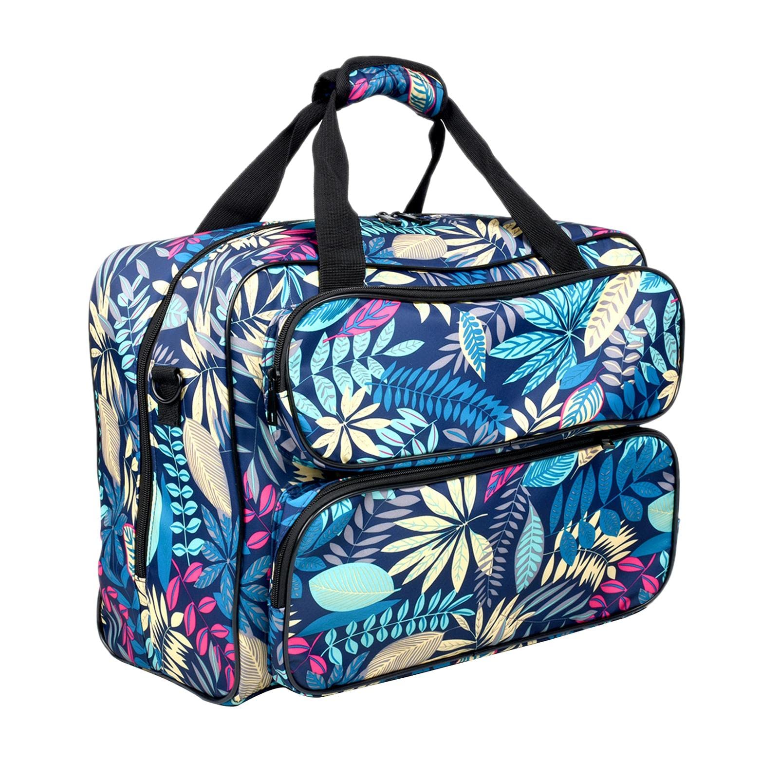 Custodia universale resistente per macchina da cucire con tasche portaoggetti, per la tua macchina, da portare ovunque, per i viaggi, organizer per accessori da cucito, blu