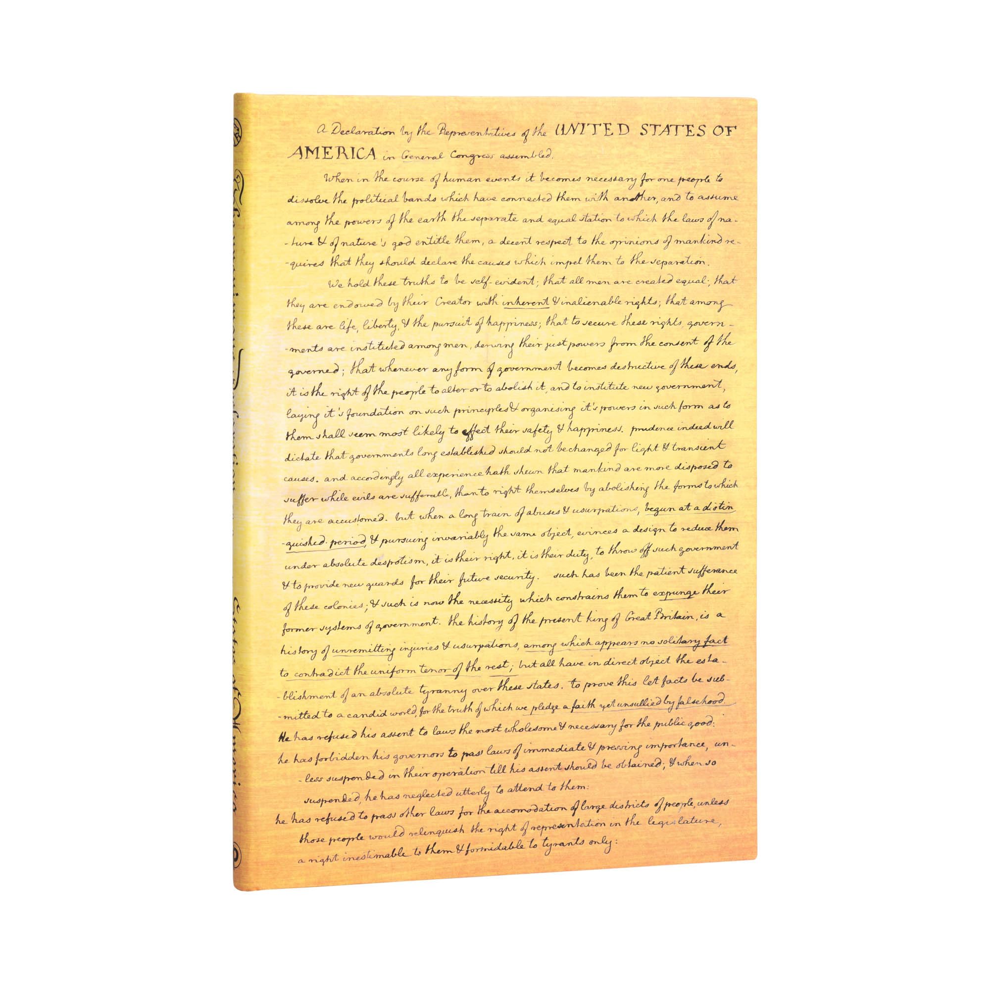 Declaration of Independence Grande Unlined Hardcover Journal, 128pg, 120GSM, Treasures of The New York Public Library by Paperblanks (Declaration of Independence)
