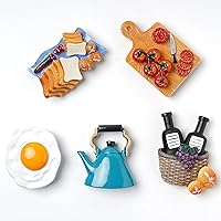 Vista 1 de Aiuwo Imanes de refrigerador para imanes de refrigerador, bonitos imanes de decoración de cocina, perfectos para refrigeradores, pizarras blancas