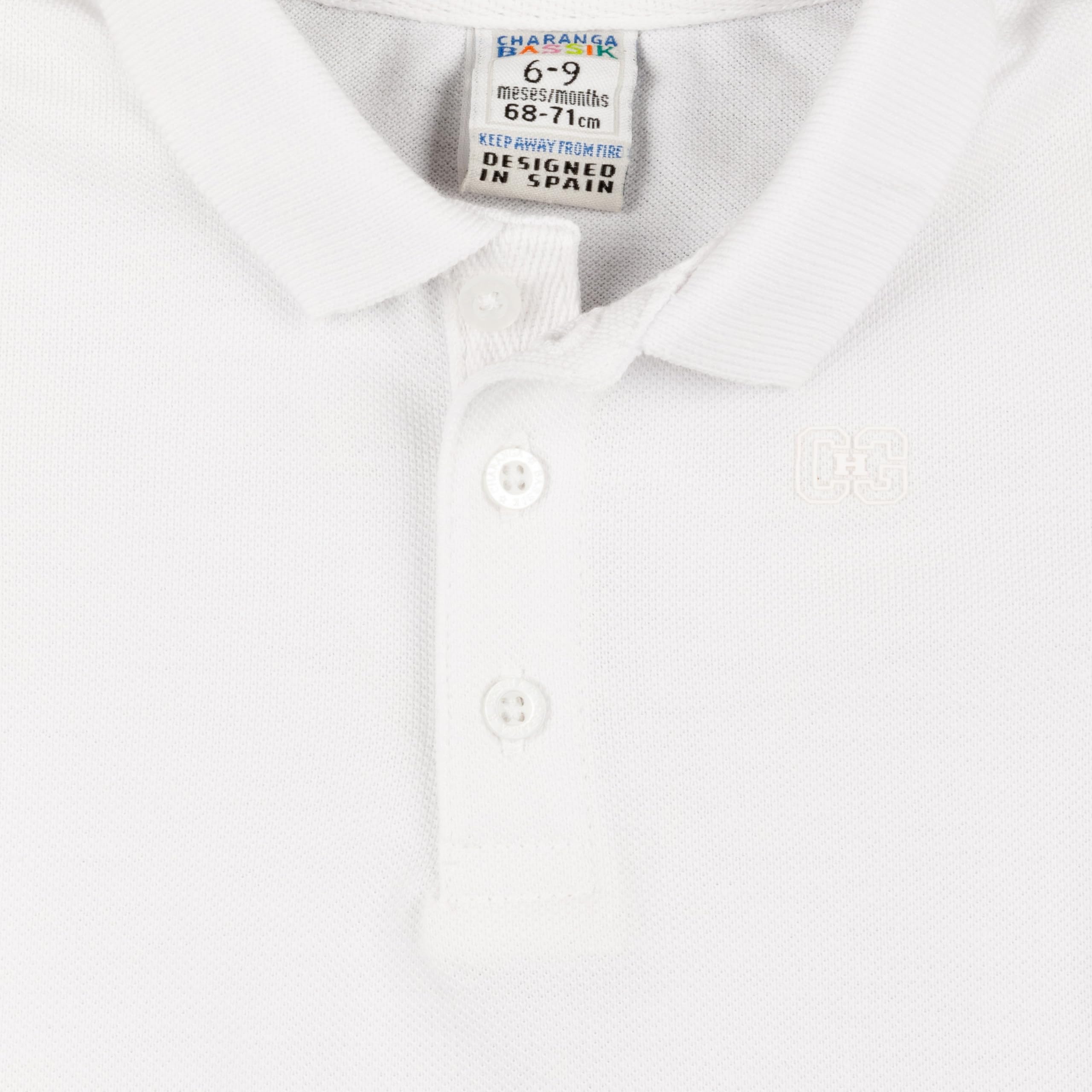 Polo bambino Bianco Cascarita